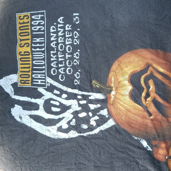 1994 Rolling Stones  t shirt XL Halloweek, made in U.s.a single stitch arms - Picture 6 of 7